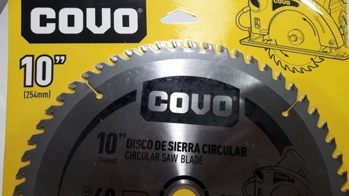 Disco Para Sierra Circular 10 Pulgadas 60 Dientes Covo