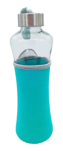 Botella De Vidrio Deportiva Con Funda Neoprene 550cc