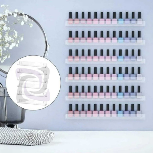 Imagem 6 de 7 de 20 Prateleira Cristal Expositor Esmalte Organizador Manicure