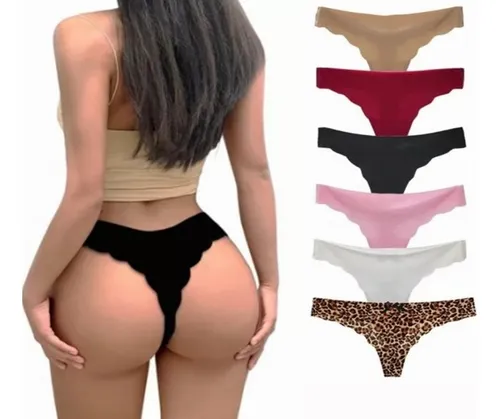 Calzones De Mujer Sexy Encaje Panty Fina Tangas Bragas 3pcs 