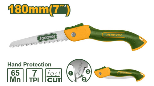 Sierra Manual Jadever Plegable 7 - Jdhw4607 Pack X 2 Unidad
