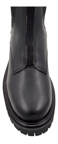 Bota Mujer Larisa Urban Cow Cuero Elastico Cierre Frontal
