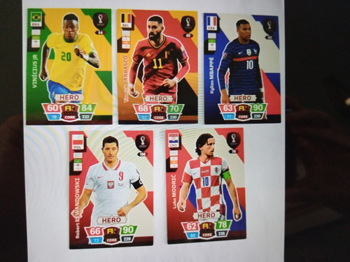Cartas Detalladas Albun Andrenalyn Panini Qatar 2022
