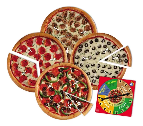 Learning Resources Pizza Fraction Fun Game, 13 Fracciones De