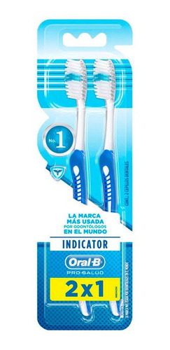 Imagen 2 de 7 de Cepillo Dental Oral B Indicator Plus Suave X 2 Un