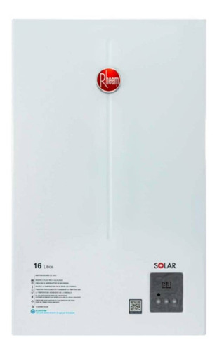 Calentador Rheem 16lt Digital Tiro Natural Gas Natural Color Blanco Tipo de gas GN