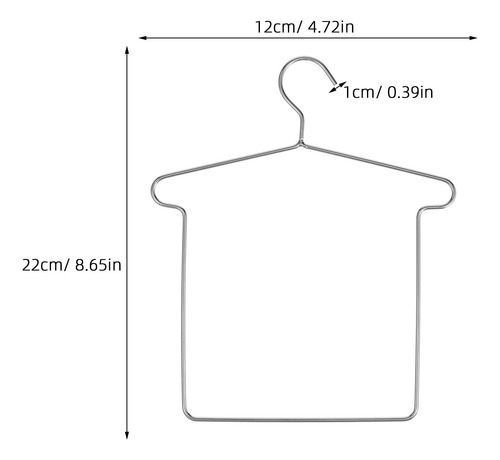 5 Juegos De Perchas Para Ropa Little Hangers Con Clips Para