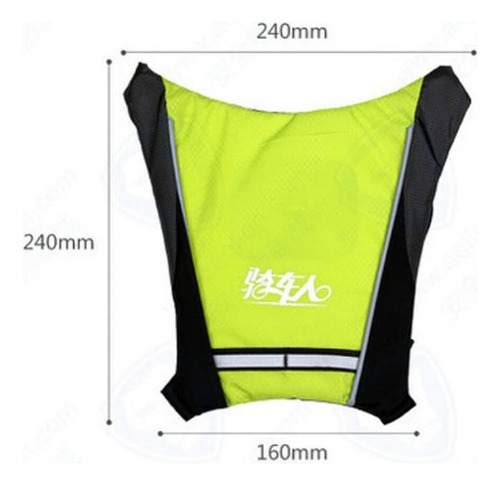 - Chaleco Señal Led Ciclismo Ciclista Seguridad Luces De
