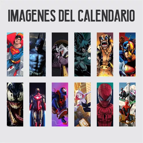Calendario 2024 Super Heroes Marvel