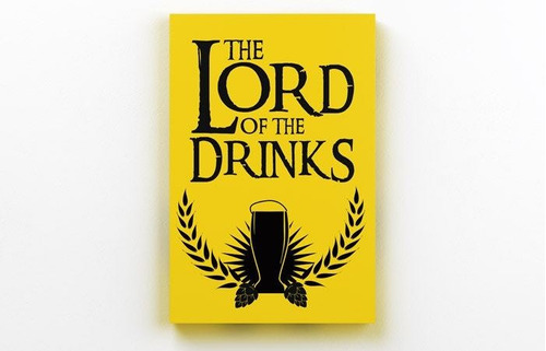 Quadro The Lord Of The Drinks 20x28,5