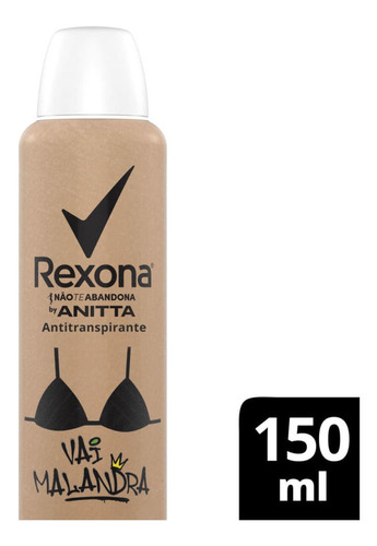 Antitranspirante em aerossol Rexona Vai Malandra by Anitta 150 ml