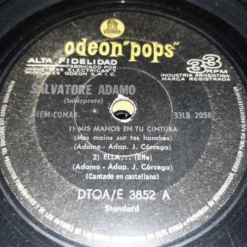 Simple Salvatore Adamo Odeon Pops C13