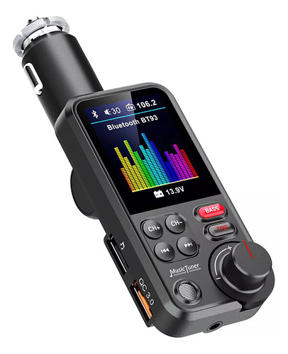 Cargador Adaptador De Transmisor Inalámbrico Bluetooth Fm Pa