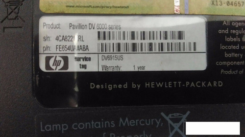 Notebook Hp Pavillion Dv-6