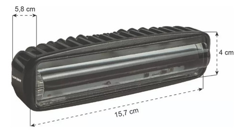 Farol Auxiliar Para Empilhadeiras Super Led Vermelho Tarponn