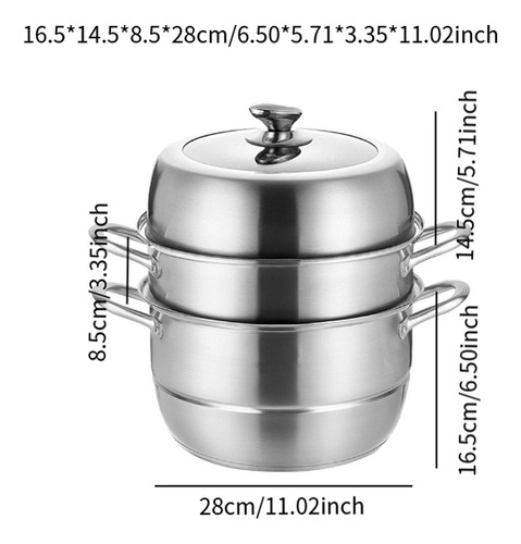 Olla De Vapor De Acero Inoxidable Con Tapa Olla De Vapor