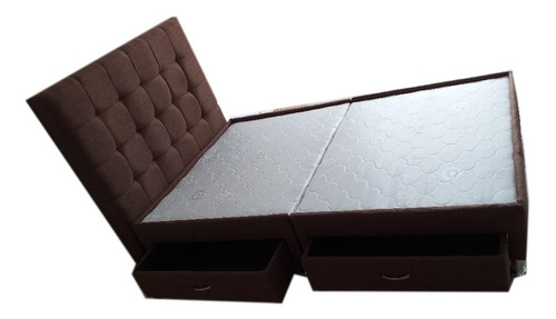 Base Cama Con Cajones Y Espaldar