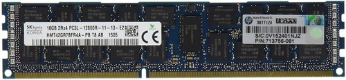 Memoria Hp 16gb 2rx4 Pc3l-12800r-11 Kit.