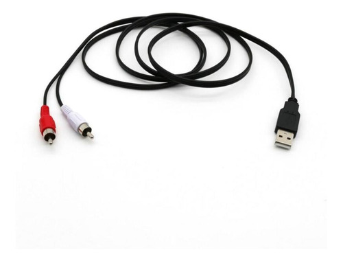 Cable Divisor De Conector Usb A 2 Rca Adaptador De Cable Av