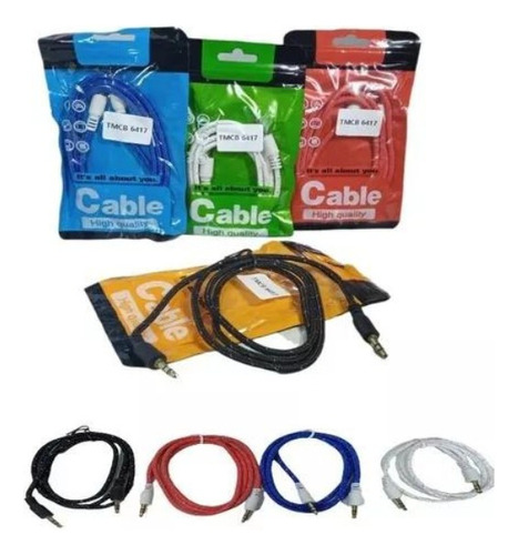 Cable De Audio Cordón Auxiliar Jack 3.5 Plug