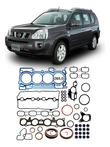 Jogo Junta Motor Sentra 2.0 16v 2007 2020 Com Retentores