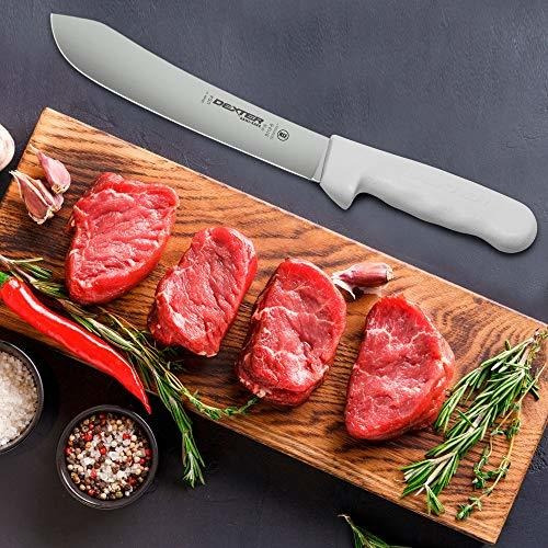 8 Butcher Knife S112 8pcp Sani Safe Serie Color Blanco