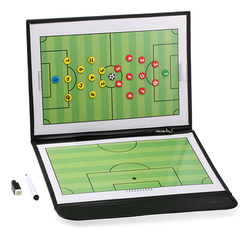 Tablero De Tácticas De Fútbol Plegable Con Bolígrafo, 2 En 1