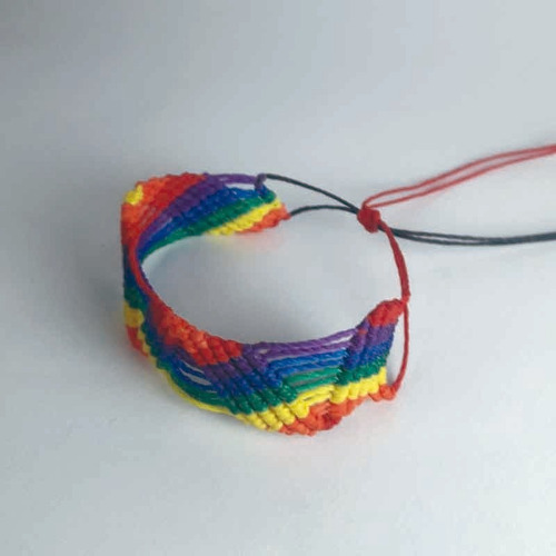 Imagen 2 de 3 de Pulsera Lgbt -pulsera Lgbt Ancha