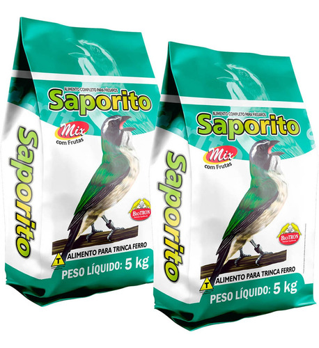 Kit 2 Biotron Saporito Mix - 5kg - Trinca Ferro Pixarro