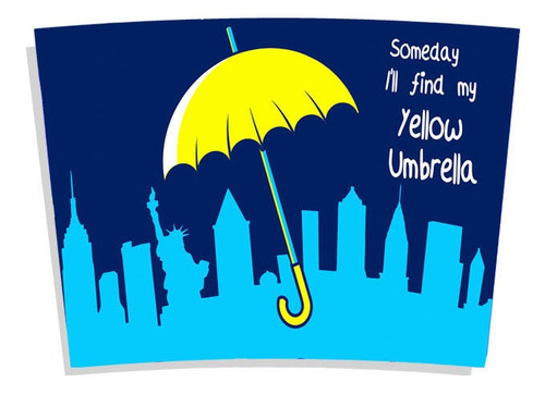 Imagem 2 de 4 de Copo Térmico Seriado How I Met Your Mother Yellow Umbrella