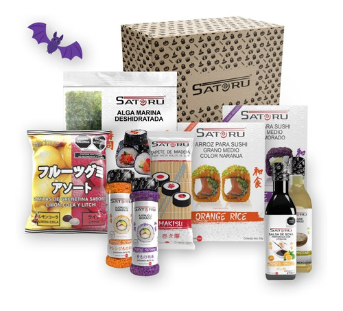 Imagen 1 de 4 de Paquete Para Hacer Sushi Halloween Box Satoru