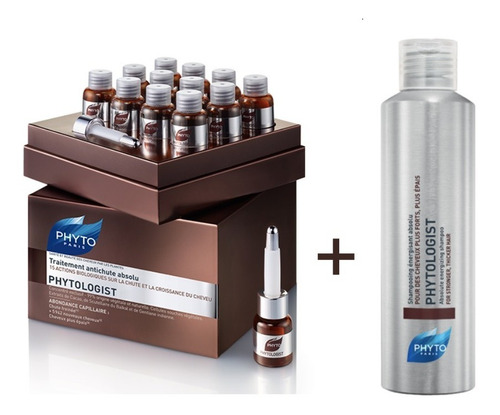 Kit Phytologist Tratamiento Anti-caida 12 Ampolletas + Shamp