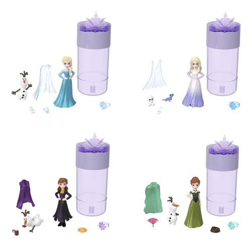 Disney Frozen Muñeca Snow Color Reveal Sorpresa Temática Coronación Para Niñas De 3 Años En Adelante