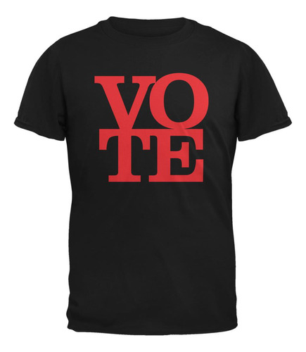 Voto Electoral Apilado Camiseta Negra Para Adultos - 2xl