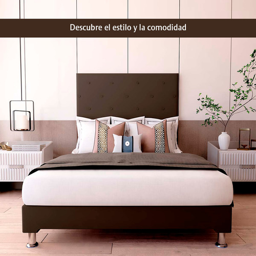 Base Tapizada Para Cama Individual Envió Gratis Cdmx