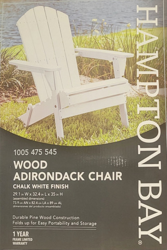 Silla De Madera Wood Aridondack Chair