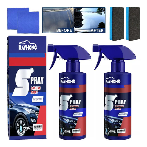 Spray De Revestimiento Cerámico Para Automóviles 3 En 1, Paq