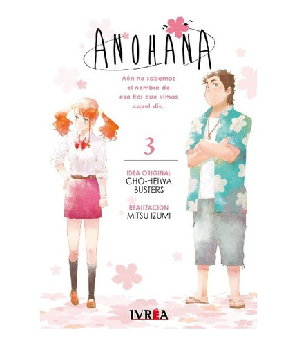 Manga Anohana - Tomo 3 - Ivrea Arg.+reg