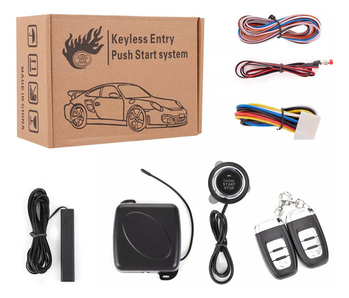 Boton De Encendido Antirrobo Universal, Arranque A Distancia,encendido De Boton,sistema De Alarma De Seguridad De Entrada Sin Llave Para Automóvil, Sistema De Alarma Universal Para Automóvil