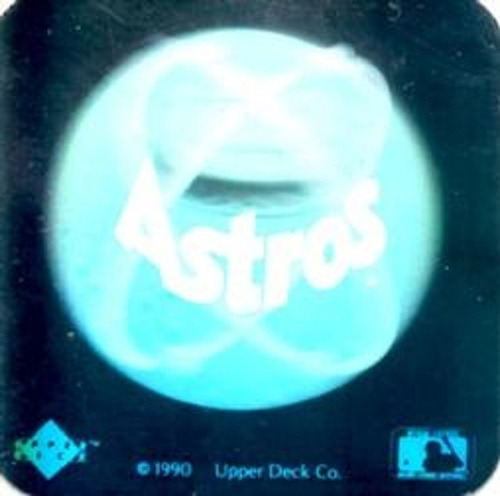 Mlb Holograma: Astros De Houston - Upper Deck 1990