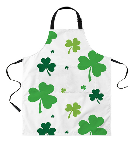 Leokoti St Patrick's Day Delantal Para Mujer Hombr 2 Verde