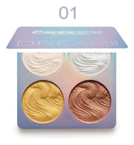 Polvo Facial De Maquillaje C New, Iluminador Bronceador De 4