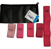 Comprar Set X5 Bandas Tela Cerrada Elásticas Kit Gym Home Resistenci