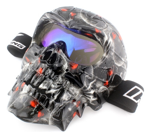 Googles Para Moto Con Mascara Calavera Con Diseño Terror