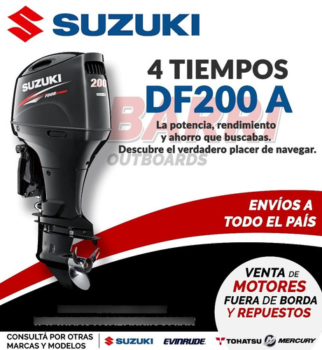 Imagen 2 de 7 de Motor Fuera De Borda Suzuki 200 Hp 4 Tiempos