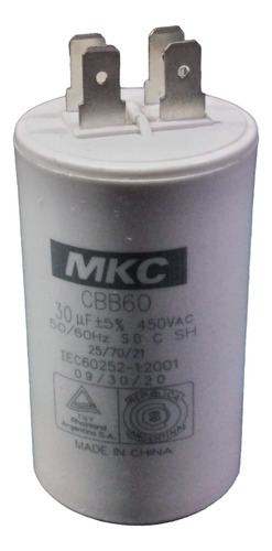 Capacitor De Marcha 30 Uf 450 Vac Mkc