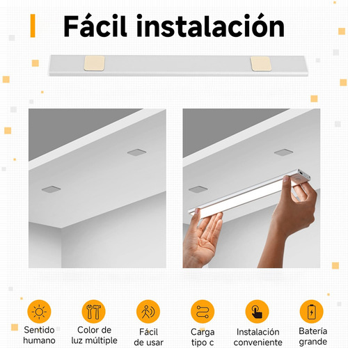 Pack 2 Luz Led Con Sensor De Movimiento Con Control Remoto