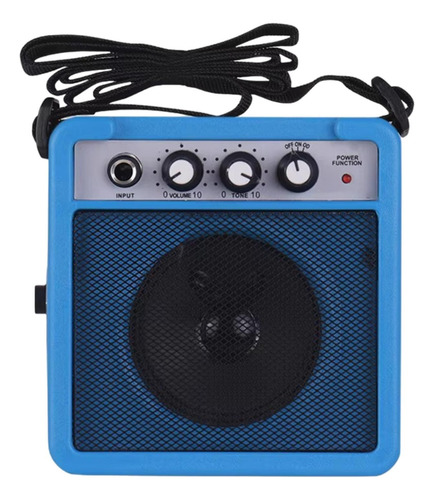 Mini Amplificador De Guitarra De 5 W Para Práctica Azul