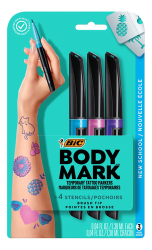 Bodymark By Bic, Marcador Temporal De Tatuaje, Inspiracion P