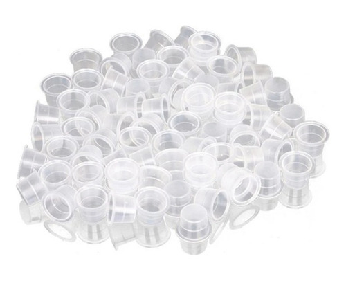 Vasos Para Tinta Microblanding Micro Pigmentación * 100 Unds Color Transparente